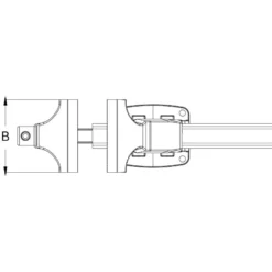 KS TOOLS Parallel-Schraubstock mit Drehteller 167 mm - 914.0040