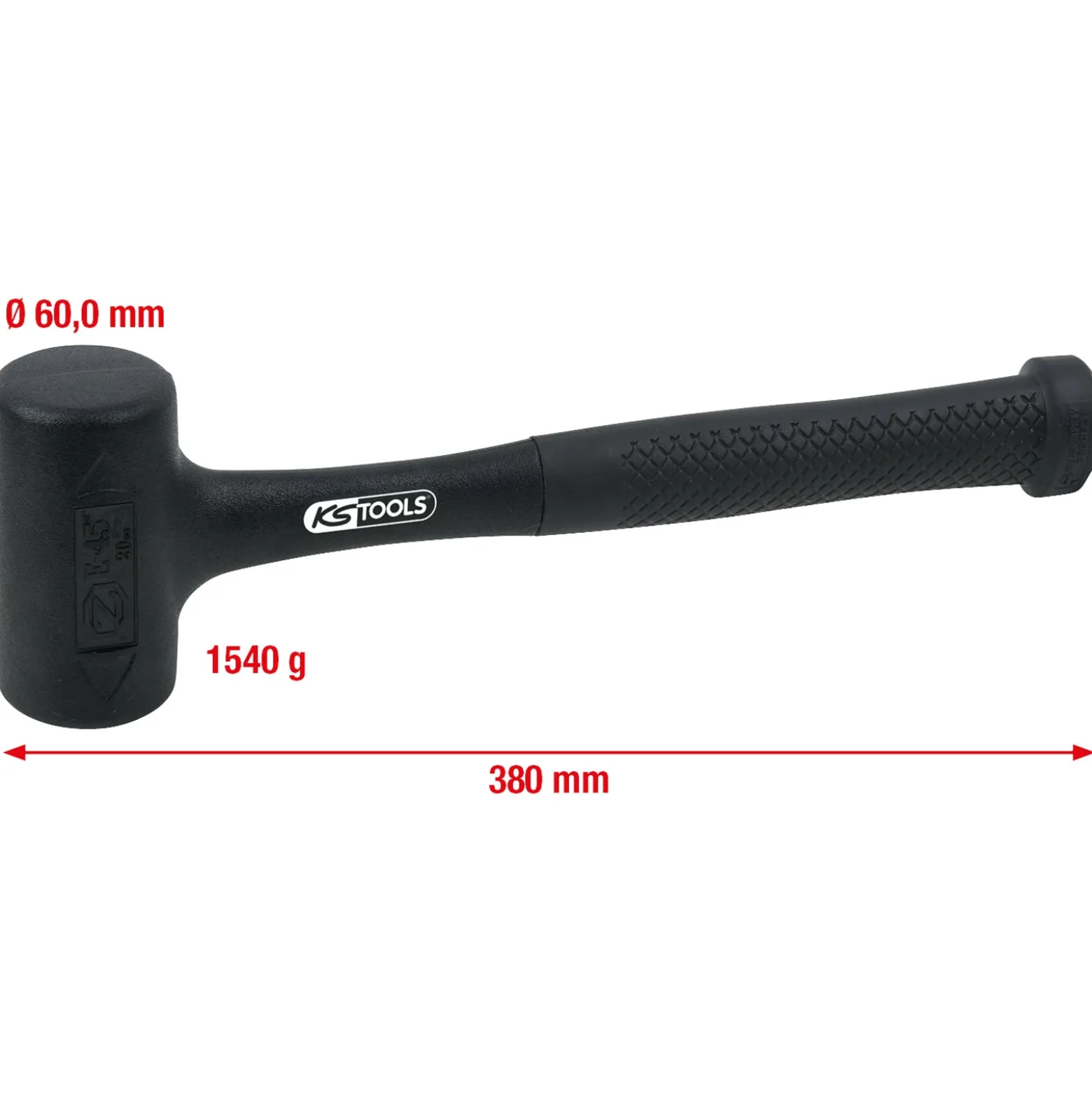 KS TOOLS Rückschlagfreier Schonhammer 1250g - 140.5258