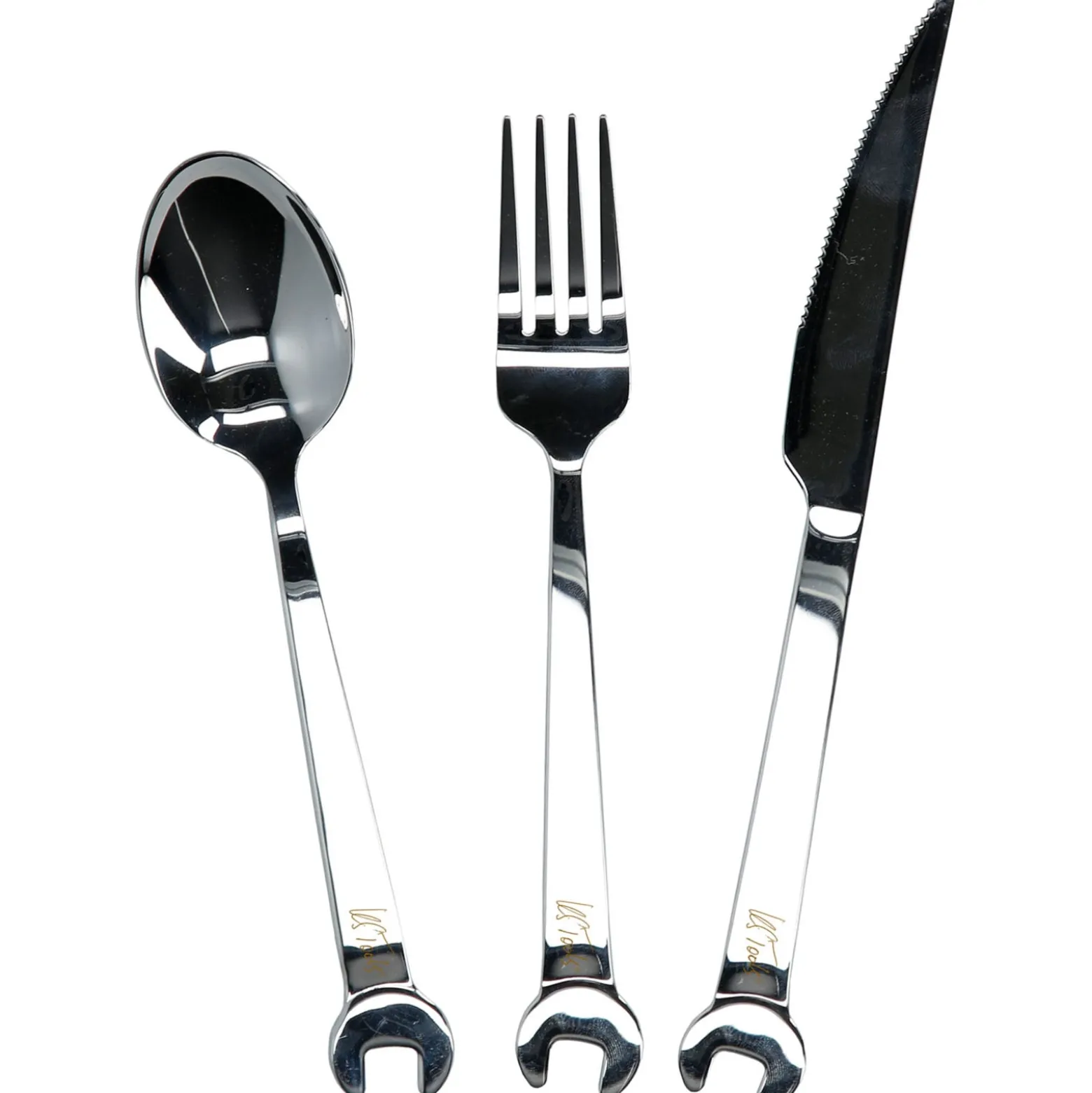 KS TOOLS Ringmaulschlüssel-Satz abgewinkelt 21tlg. 6 - 32 mm + GRATIS Besteck-Set 3tlg.