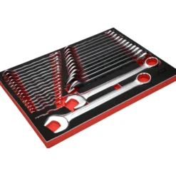 KS TOOLS Ringmaulschlüssel-Satz in Schaumstoffeinlage 30tlg. - 811.0030