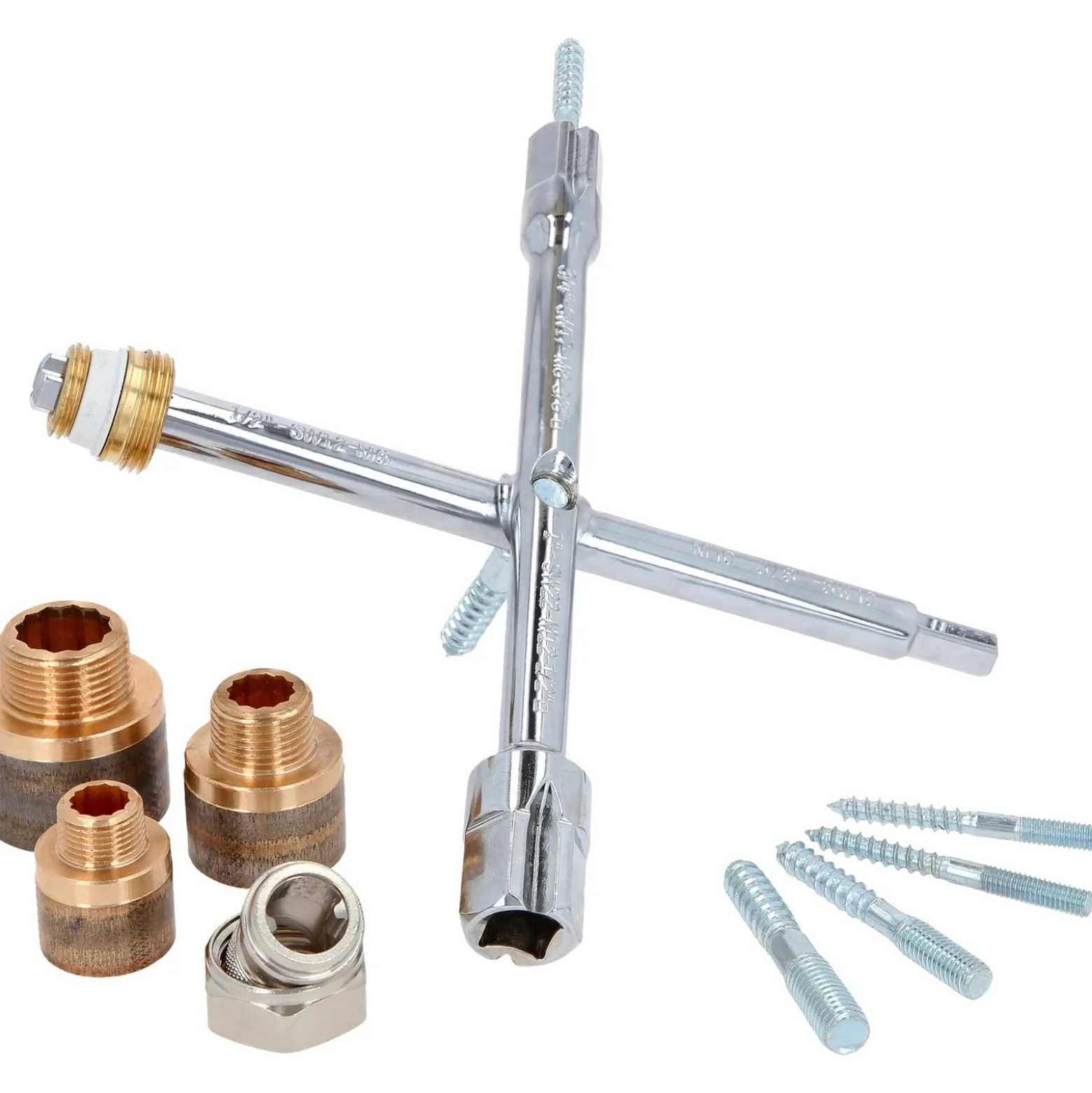 KS TOOLS Sanitär-Kreuzschlüssel 10 Funktionen - 116.6200