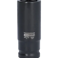 KS TOOLS 1/2" Sechskant-Kraft-Stecknuss lang 22 mm - 515.1122