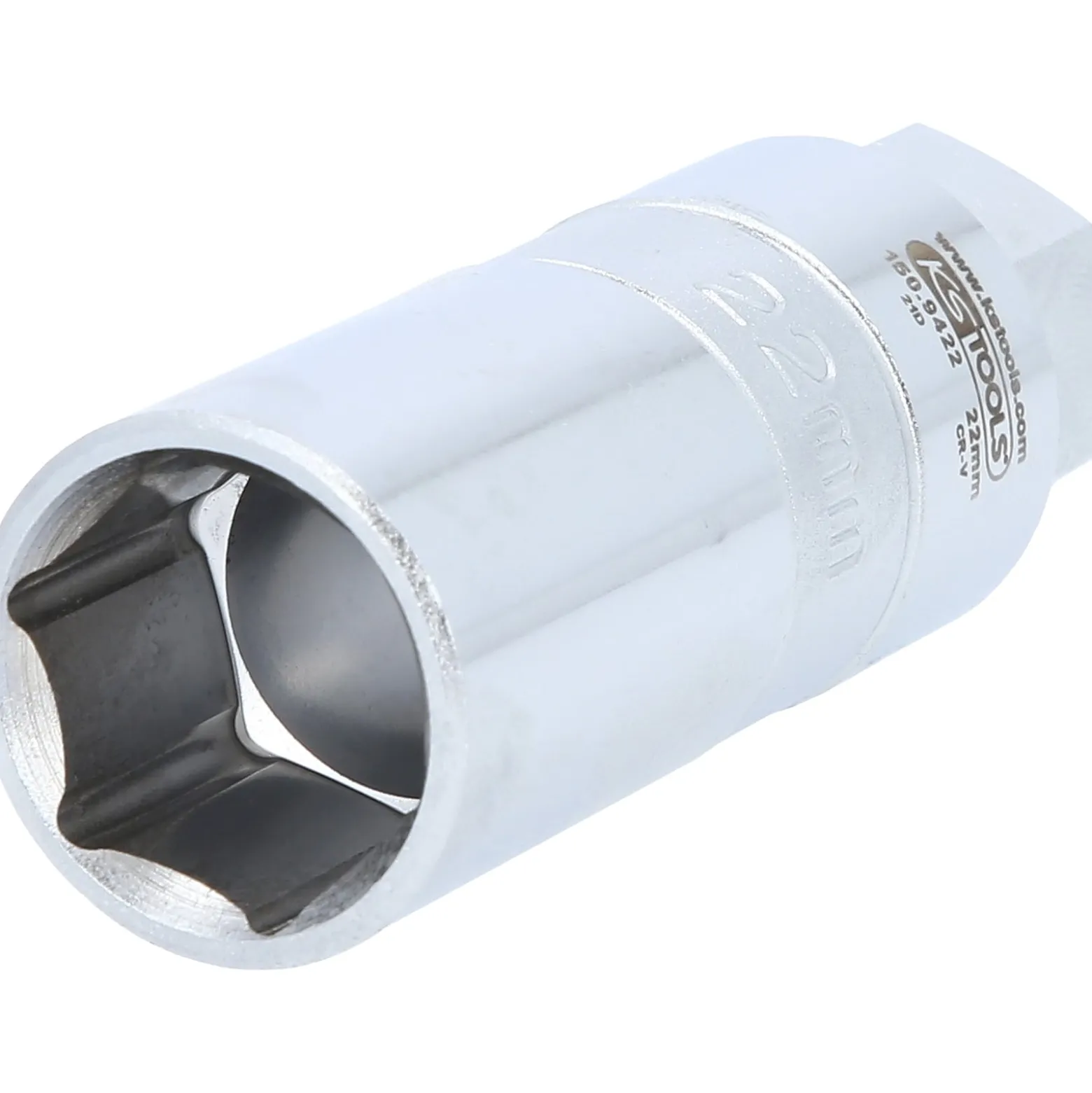 KS TOOLS Stoßdämpfer-Außensechskant-Gegenhalter-Stecknuss 22 mm - 150.9422