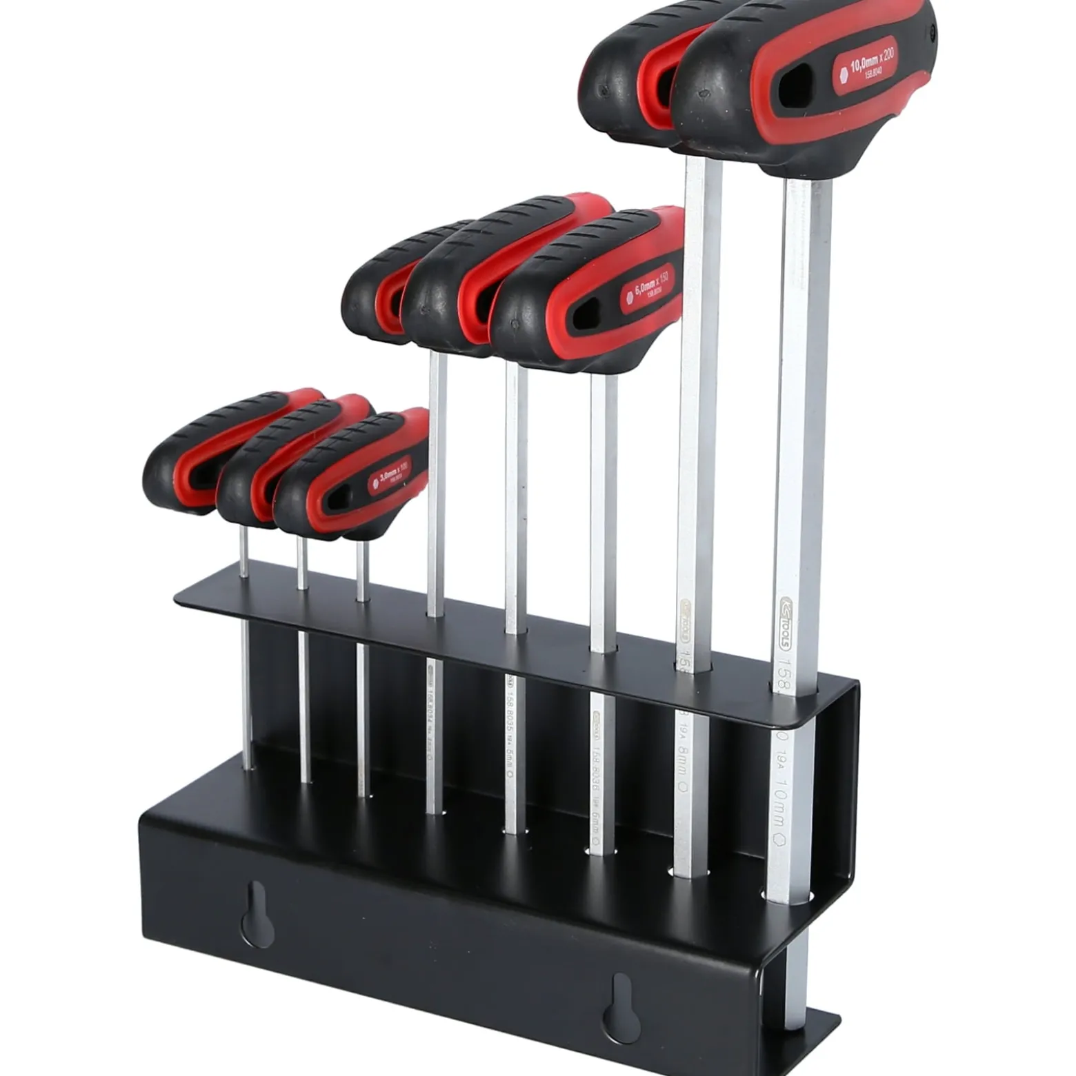 KS TOOLS T-Griff-Innensechskant-Schlüssel-Satz 8tlg. - 158.8130