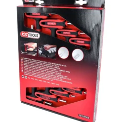 KS TOOLS T-Griff-Torx-Winkelstiftschlüssel-Satz 8tlg.Bohrung - 151.8165
