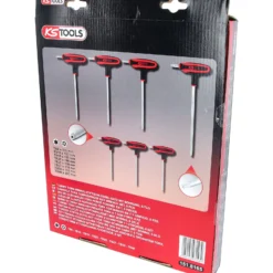 KS TOOLS T-Griff-Torx-Winkelstiftschlüssel-Satz 8tlg.Bohrung - 151.8165