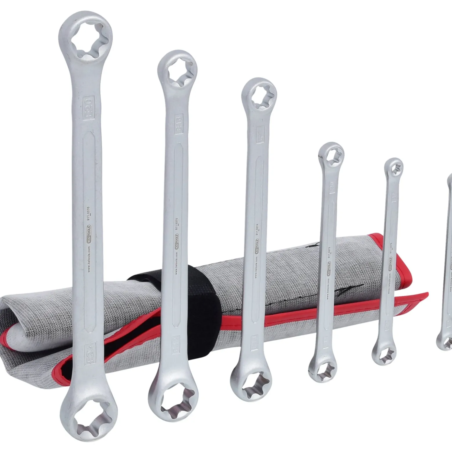 KS TOOLS Torx-E-Doppel-Ringschlüssel-Satz 6tlg. - 911.0370