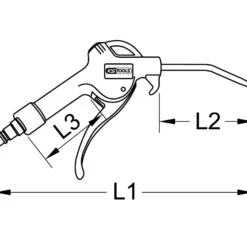 KS TOOLS Universal-Druckluft-Ausblaspistole 95 mm - 515.1902