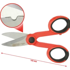 KS TOOLS Universal-Werkstattschere 143 mm - 118.0013