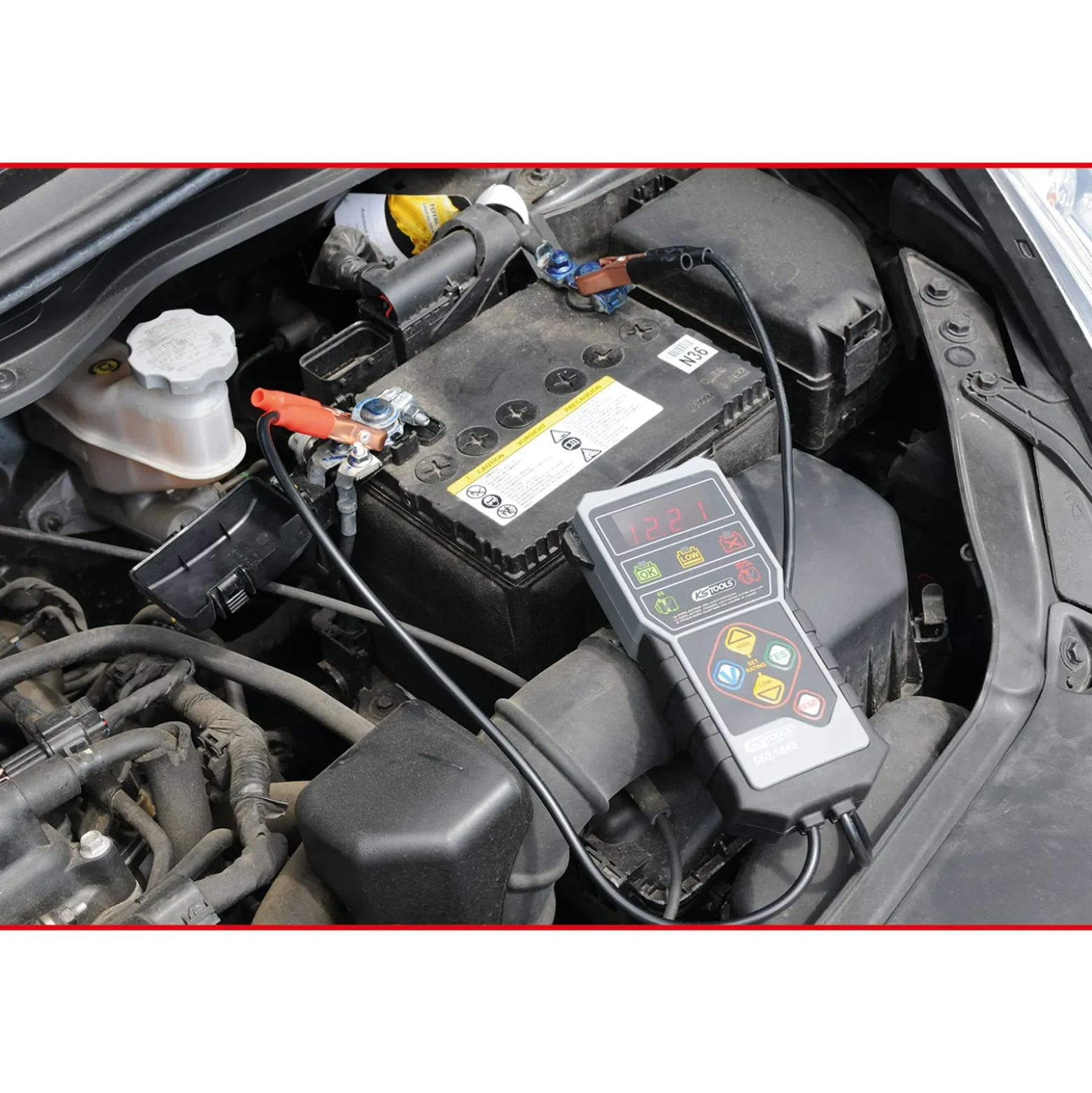 KS TOOLS 12V Digital-Batterietester - 550.1645