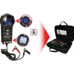 KS TOOLS 12V / 24V Digital-Batterie- und Ladesystemtester mit integriertem Drucker - 550.1649