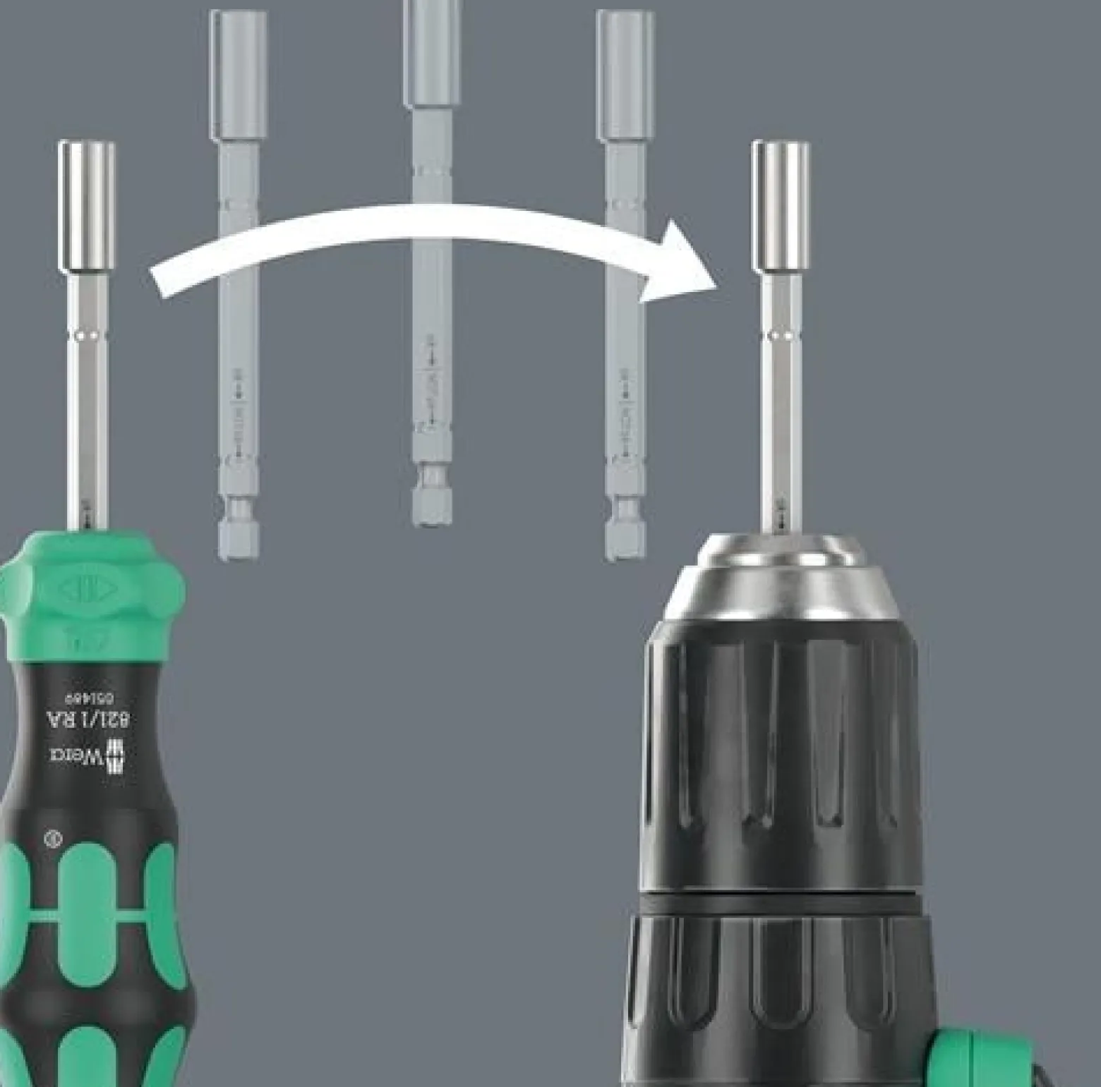 Magazinbithalter Kraftform Kompakt 28 RA 6-tlg.WERA