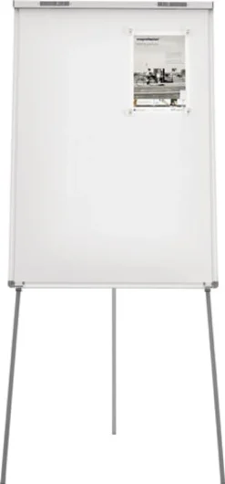 MAGNETOPLAN Flipchart Schreibfläche B680xH1045mm weiß höhenv.b.1,85m - 1226966