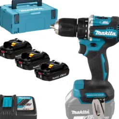 Makita DDF487RAJ Akku-Bohrschrauber 18V / 2,0 Ah, 2 Akkus + Ladegerät im MAKPAC