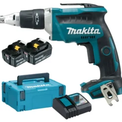 Makita DFS452RTJ Akku-Schnellbauschrauber 18 V / 2x 5,0 Ah Akkus & Ladegerät im Makpac