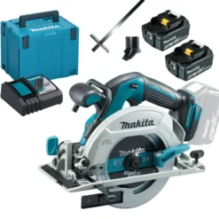 Makita DHS680RTJ Akku-Handkreissäge 18 V Ø 165 mm / 2x 5,0 Ah Akku + Ladegerät im Makpac