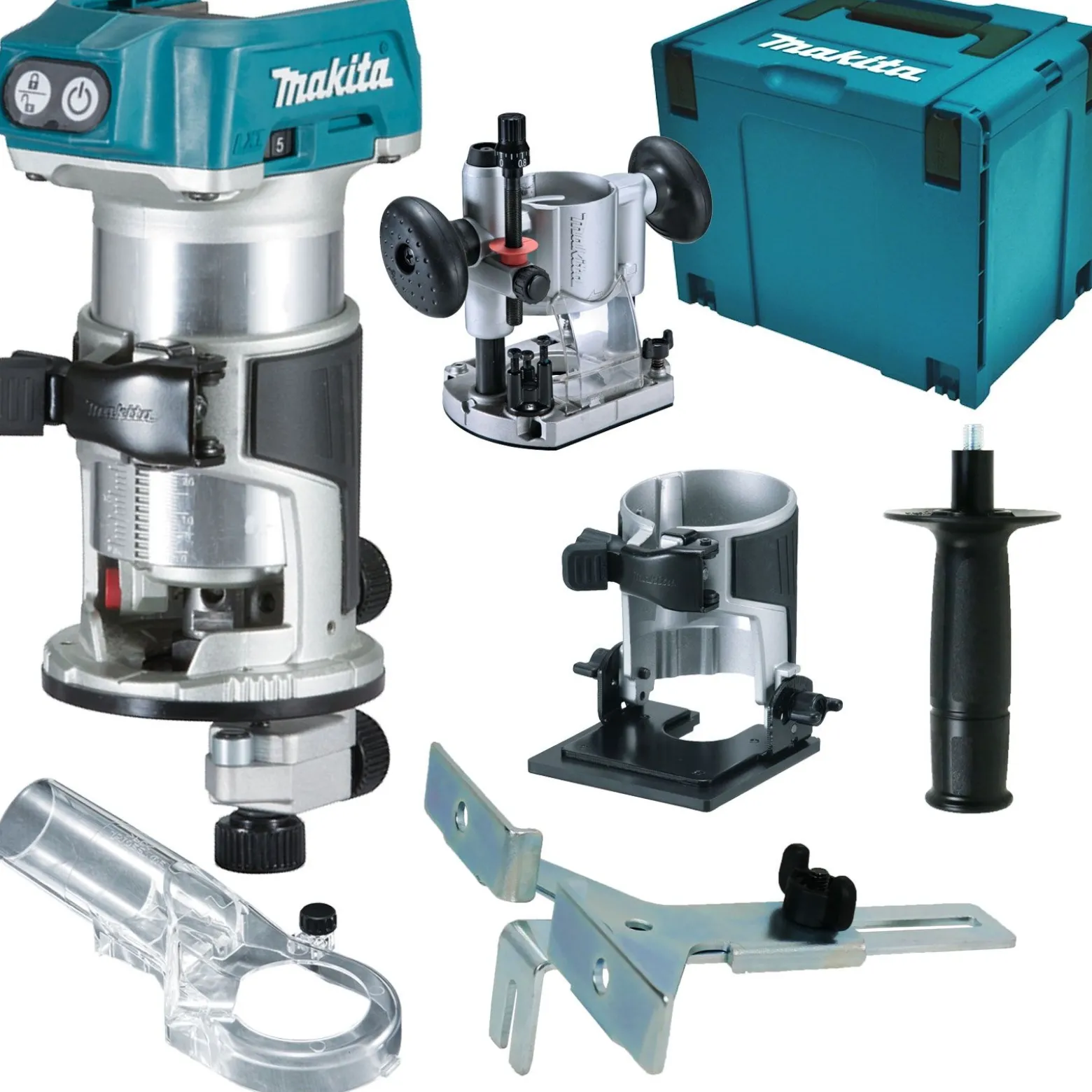 Makita DRT50ZJX2 Akku-Multifunktionsfräse 18 V im Makpac