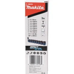 Makita E-16639 Steckschlüssel-Set 9tlg. 3/8"