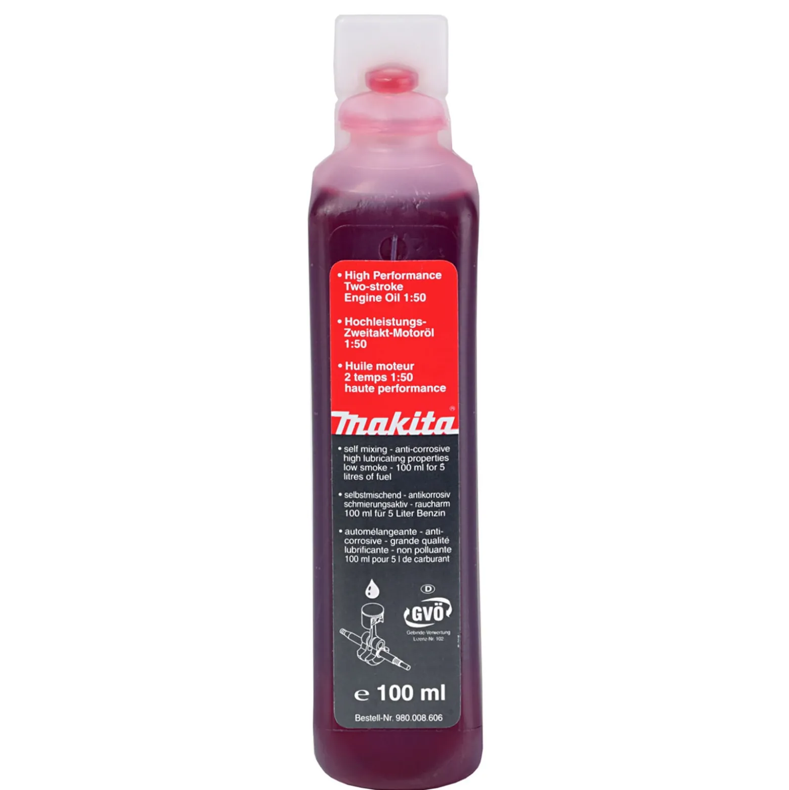 Makita Hochleistungs-2-Takt-Motorenöl 50:1 100 ml - 195957-9