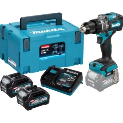 Makita HP001GD201 Akku-Schlagbohrschrauber 40V / 2x 2,5 Ah Akku + Ladegerät im Makpac