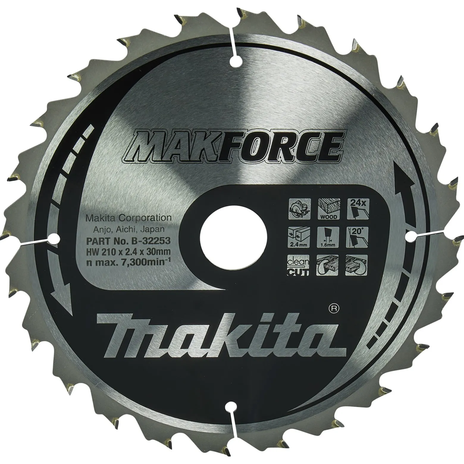 Makita MAKFORCE Sägeblatt 210x30x24Z - B-32253
