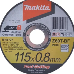 Makita Trennscheibe Inox 115 x 0,8mm - B-45727