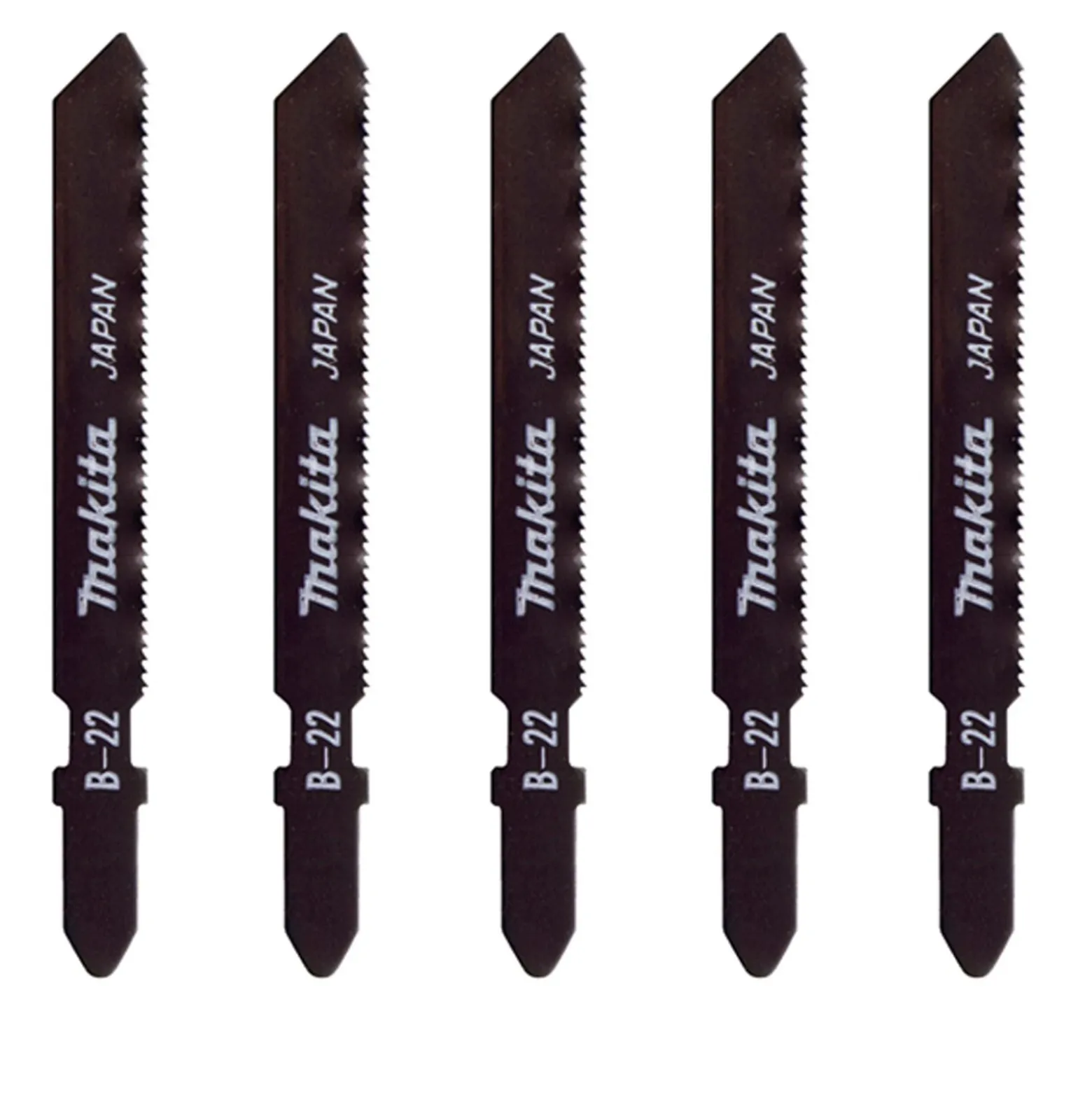 Makita 5x HSS Stichsägeblatt B-22 - A-85737