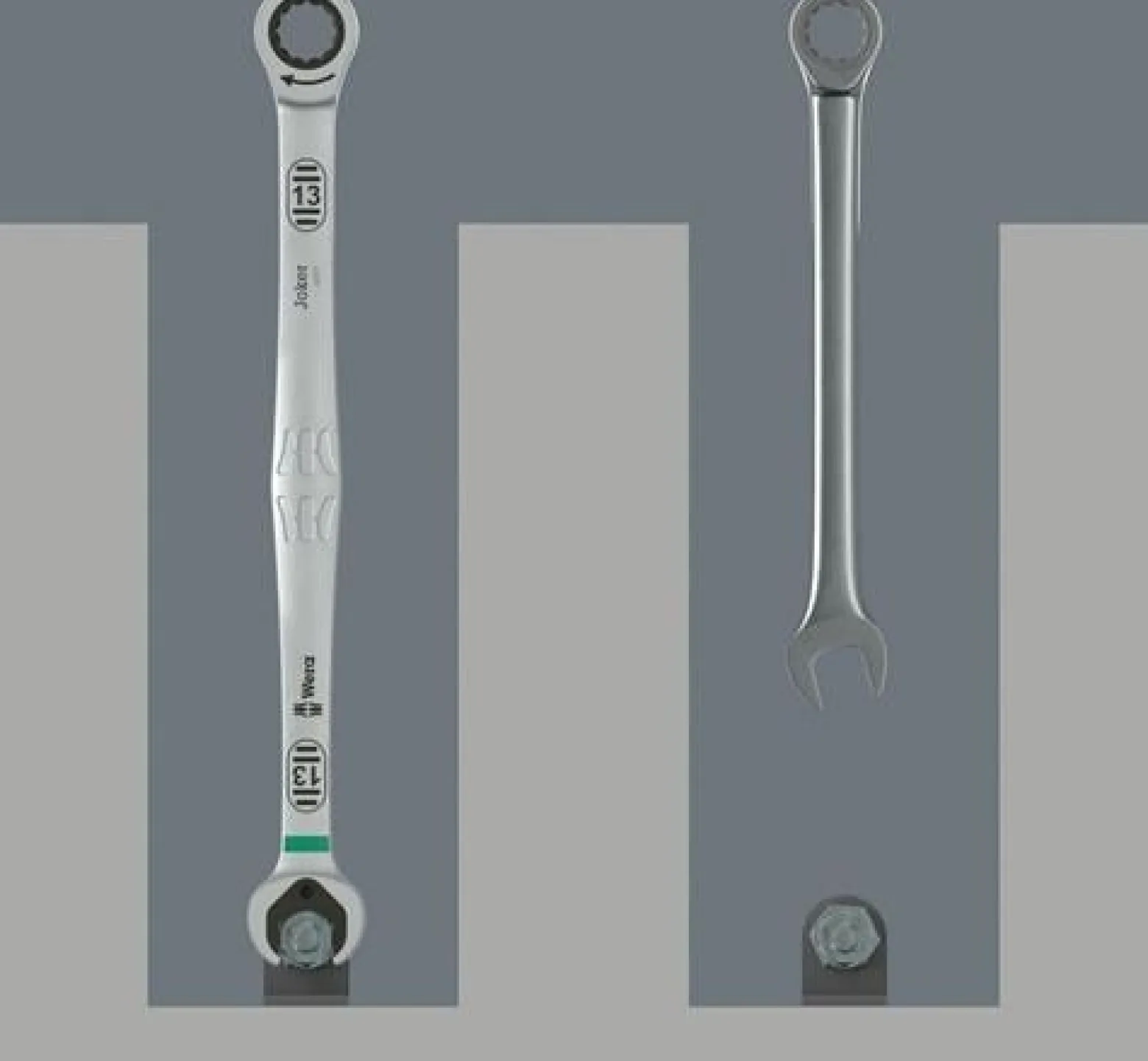 Maulringratschenschlüssel 6007 Joker SW 17mm L.304,5mm WERA