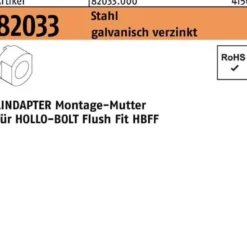 Montagemutter R 82033 HBFF10 Stahl galv.verz. 1 Stück LINDAPTER