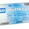 PAPSTAR Müllbeutel 12104 72x60cm 60l LDPE weiß 20 St./Pack.