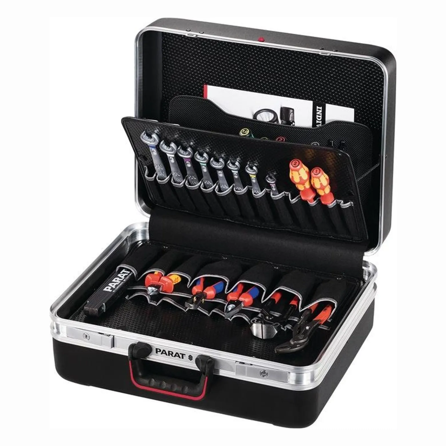 PARAT Schalenkoffer B470xT190xH360mm Doppel-Aluminium - 488-171