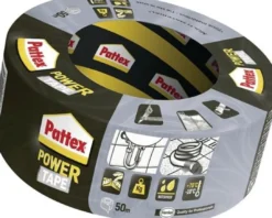 PATTEX Gewebeband Power-Tape silber-grau 50 m x 50 mm Rolle - PT5SW