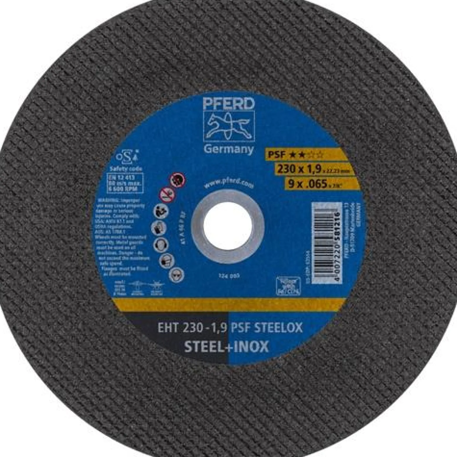 PFERD Trennscheibe PSF STEELOX Ø 230 x 1,9 mm gerade - 61728131