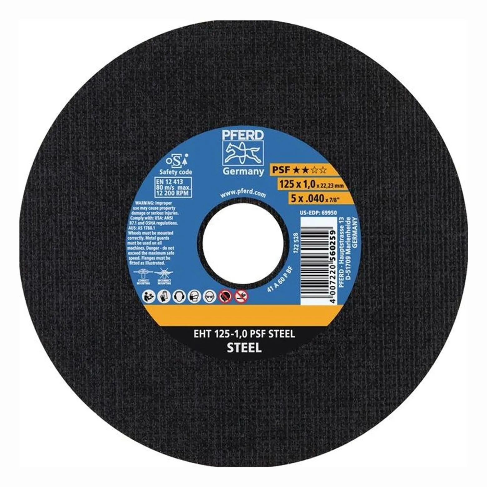 PFERD Trennscheibe PSF STEEL Ø 230 x 1,9 mm gerade - 61728231