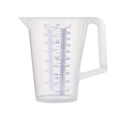 PRESSOL Messbecher 1l blau bedruckte Skala PP - 7082