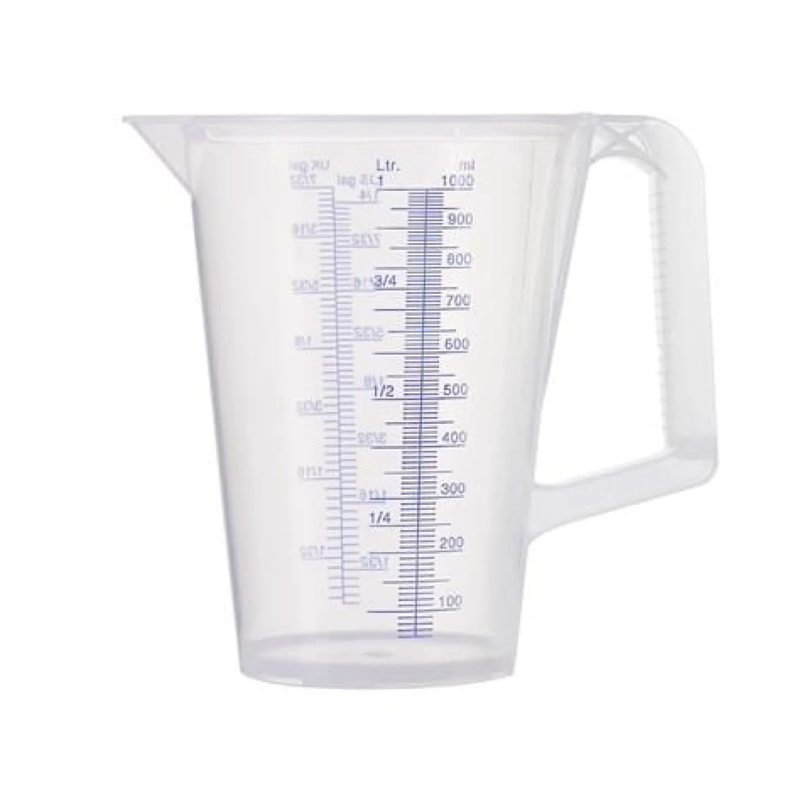 PRESSOL Messbecher 1l blau bedruckte Skala PP - 7082