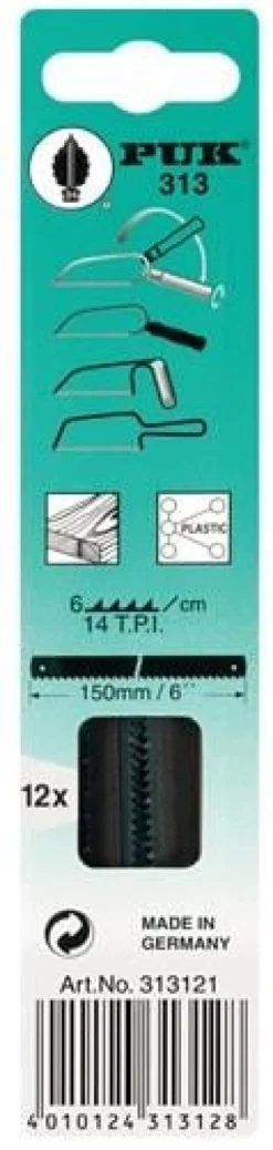 PUK Sägeblatt Blattlänge 150 mm Blattbreite 6 mm - 313121-44301