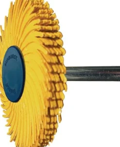 Radialbürstenscheibe Sunburst D.51mm K.80 Gelb 10000min-¹ TYROLIT