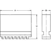 Röhm Blockbackensatz (3 Stk.) für Futter-Ø 160 mm - 107592