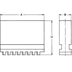 Röhm Blockbackensatz (3 Stk.) für Futter-Ø 160 mm - 107592