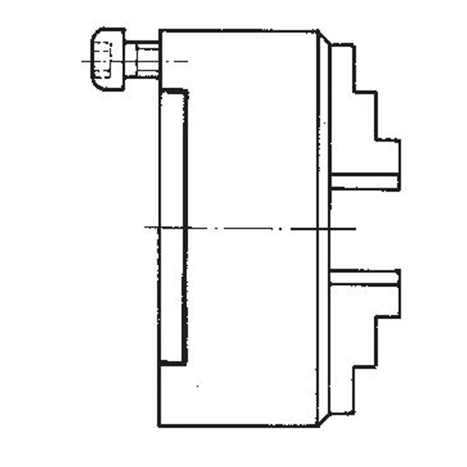 Röhm ES 250, 3-Backen, DIN 6351, Form A, Stahlkörper - 111370