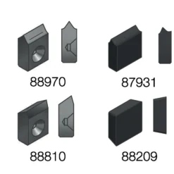 Röhm Hartmetall-Mitnehmer-Platten Größe 6x3,2 Rechts- und Linkslauf - 088970