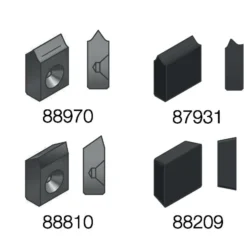 Röhm Hartmetall-Mitnehmer-Platten Größe 6x3,2 Rechts- und Linkslauf - 088970