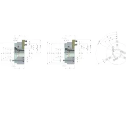 Röhm Kraftspannfutter DURO-A RC 180 DIN ISO 702-4 - ZA140 geradverzahnt Einzelentriegelung Edition 2022 - 185025
