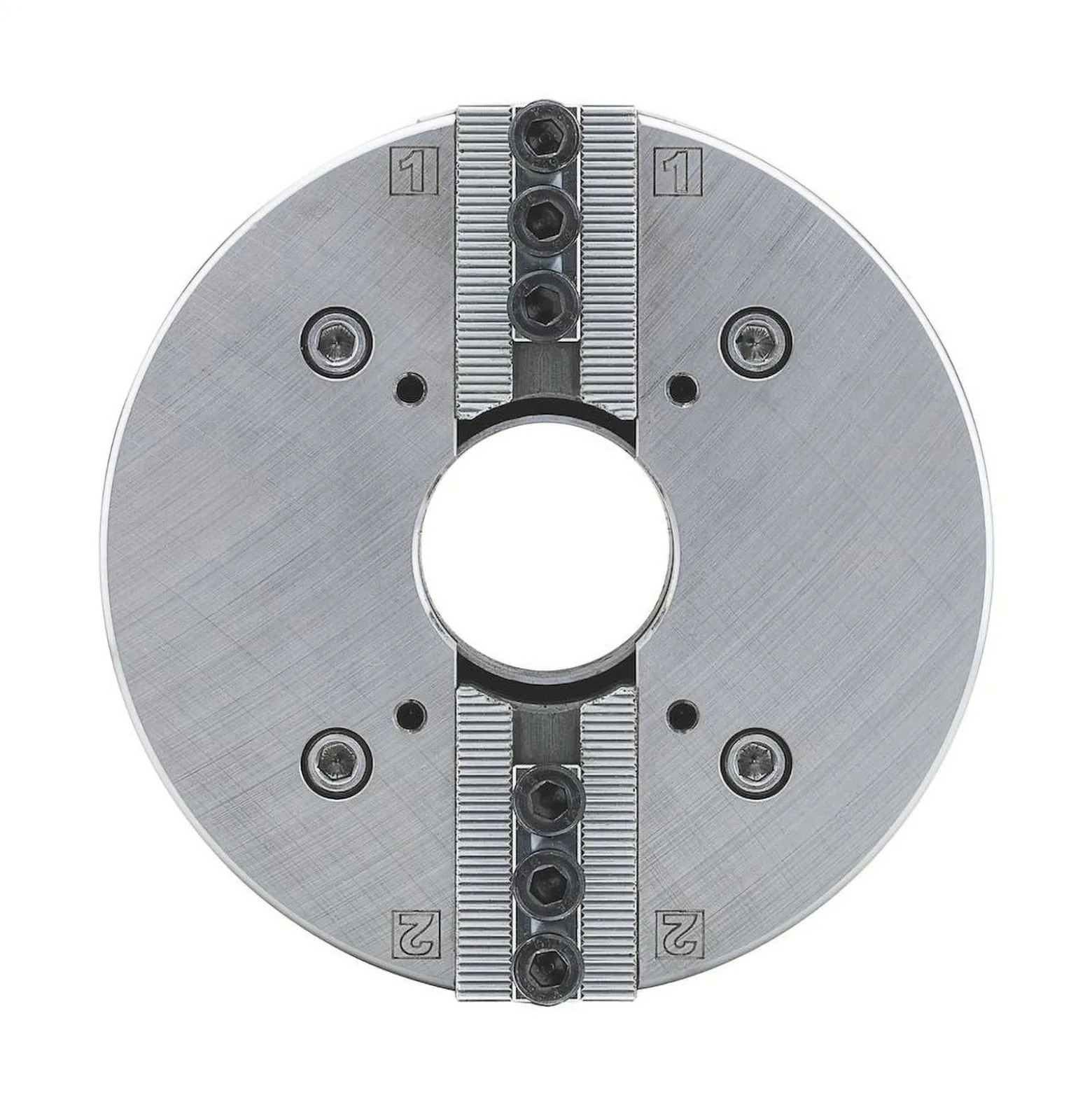 Röhm Kraftspannfutter KFD-HS 200, 2-Backen, Spitzverzahnung 90°, Zylindrische Zentrieraufnahme 170 - 147285