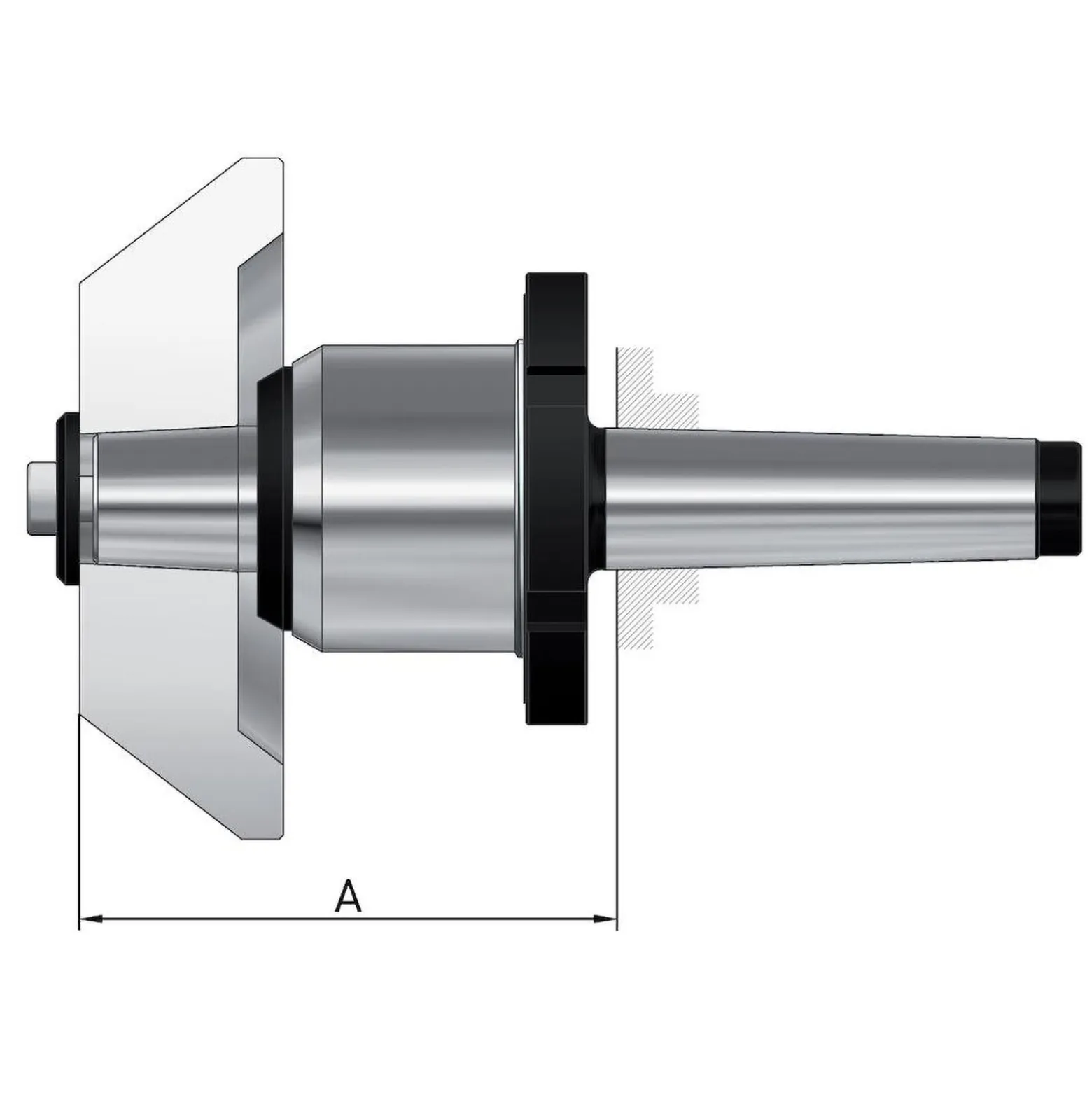 Röhm Mitlaufender Zentrierkegel, Aufnahme MK 4, Größe 494, mit Abdrückmutter - 304583