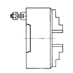 Röhm Planspiralfutter Duro-M 250/4 Bajonett (ISO 702-3/DIN 55027) KK 6 Grund- und Aufsatzbacken - 185559