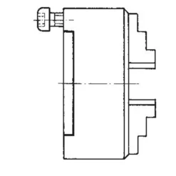 Röhm Planspiralfutter Duro-M 200/4 Zylindrische Aufnahme (DIN 6350 Form A) Grund- und Aufsatzbacken - 185336