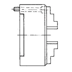 Röhm Planspiralfutter Duro-M 400/3 Zylindrische Aufnahme Befestigung von vorne (DIN 6350 abgewandelt) Bohr- und Drehbacken - 185364