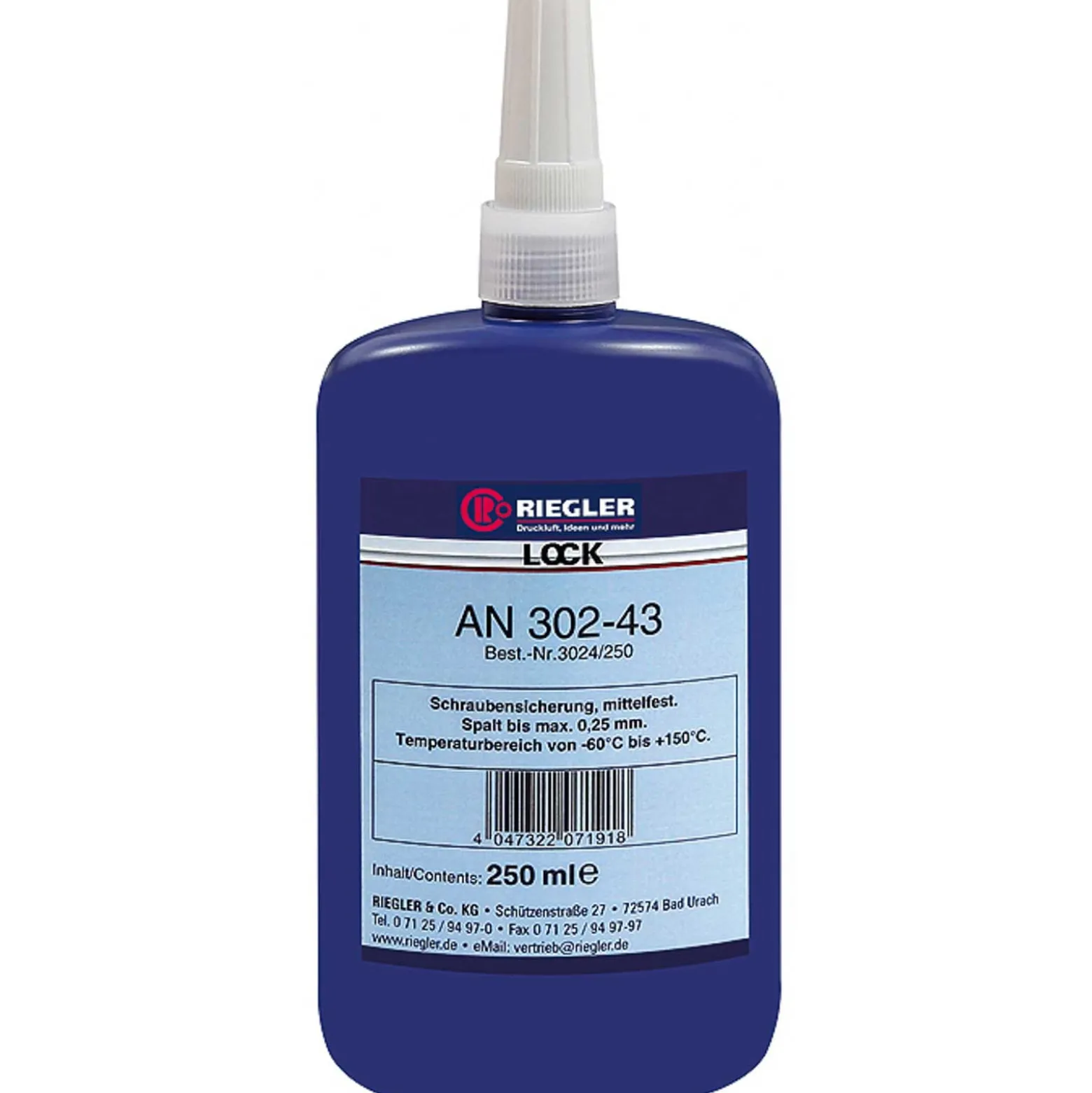 Riegler Lock AN 302-43 anaerober Klebstoff mittelfest 50 ml - 114554